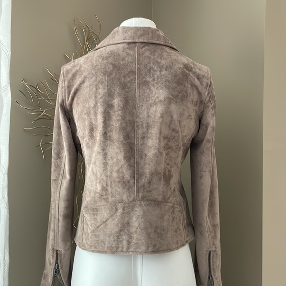 🔥NWT! Blank NYC faux suede tan moto jacket - Picture 4 of 12